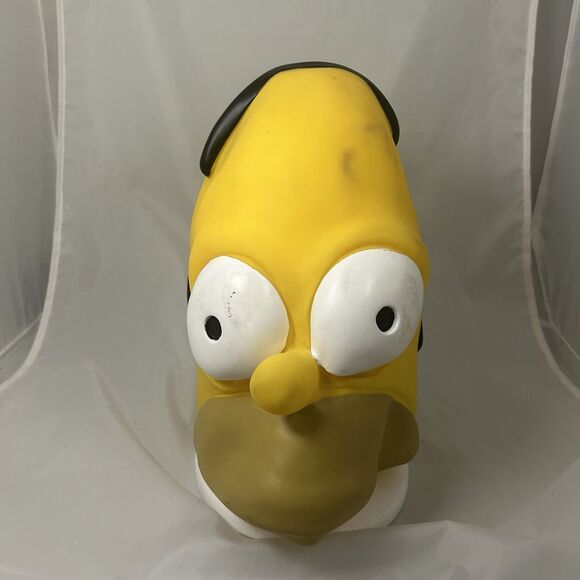 Homer Simpson Rubber Mask 2005 Disguise Matt Groening Halloween Costume - Picture 2 of 5
